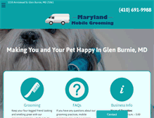 Tablet Screenshot of marylandmobilegrooming.com